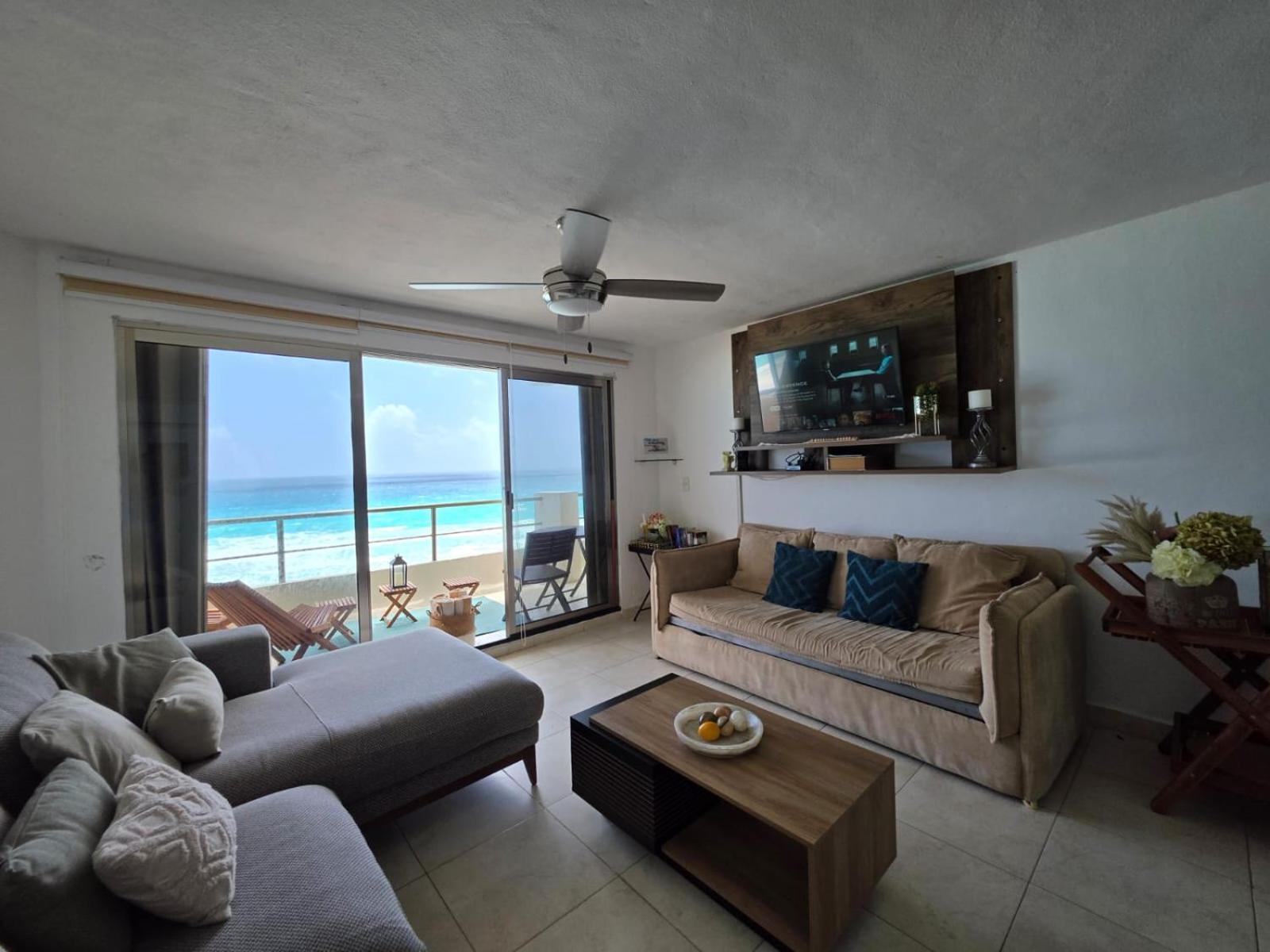 Perfect Vacation Getaway,Ocean View,Wifi, Beach Cancún Kültér fotó