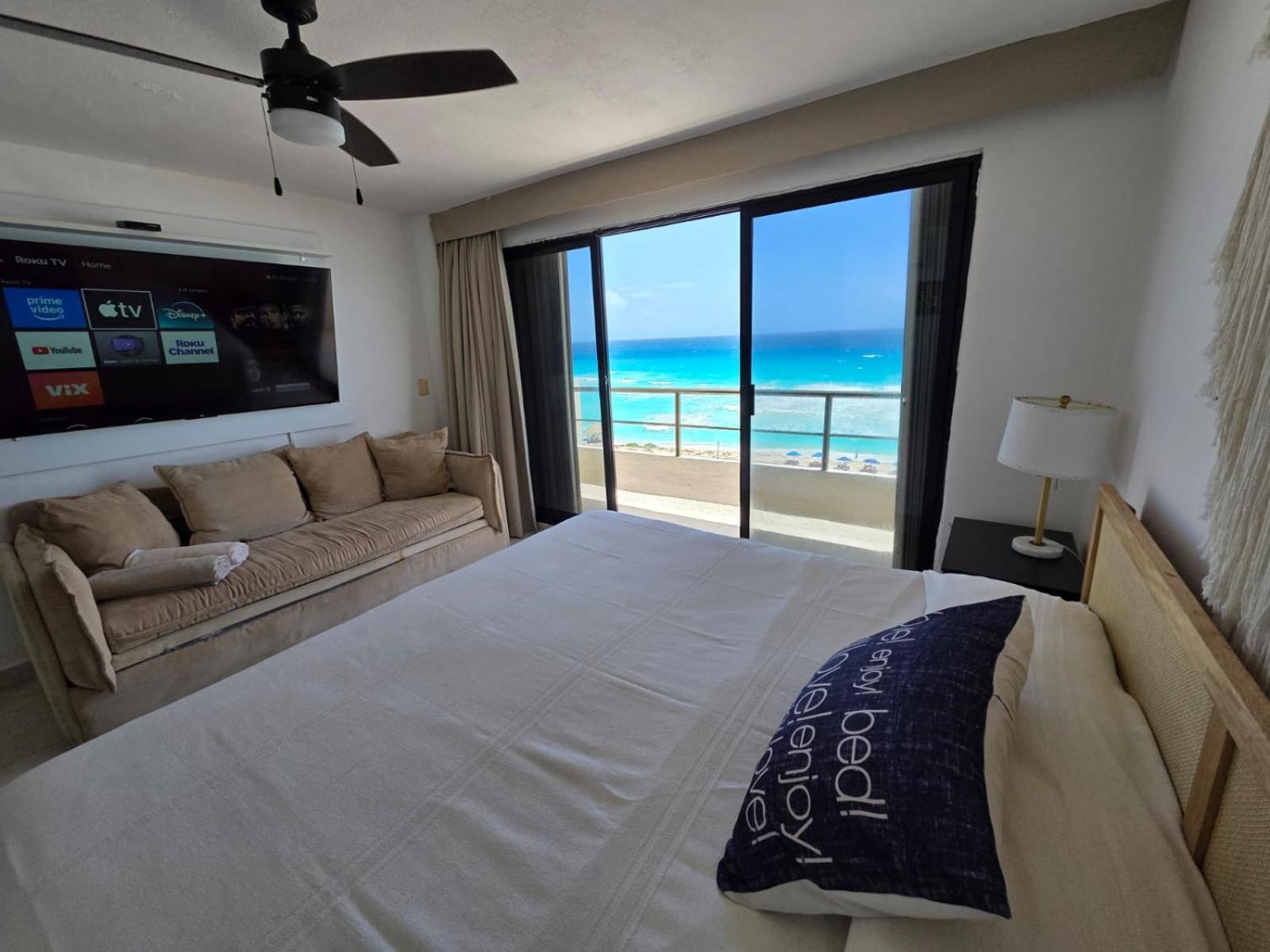 Perfect Vacation Getaway,Ocean View,Wifi, Beach Cancún Kültér fotó